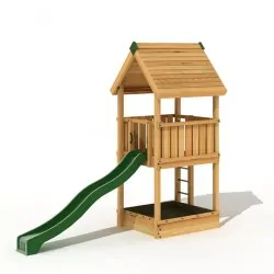 Professional Wooden Playground Tower – Project 2