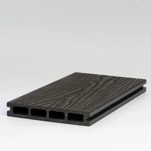 3D WPC Decking Board 2,5 x 15 x 360cm - Dark Grey
