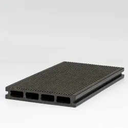 WPC Δάπεδο Διπλής Όψης 2,5 x 15 x 360εκ.- Γκρι Σκούρο