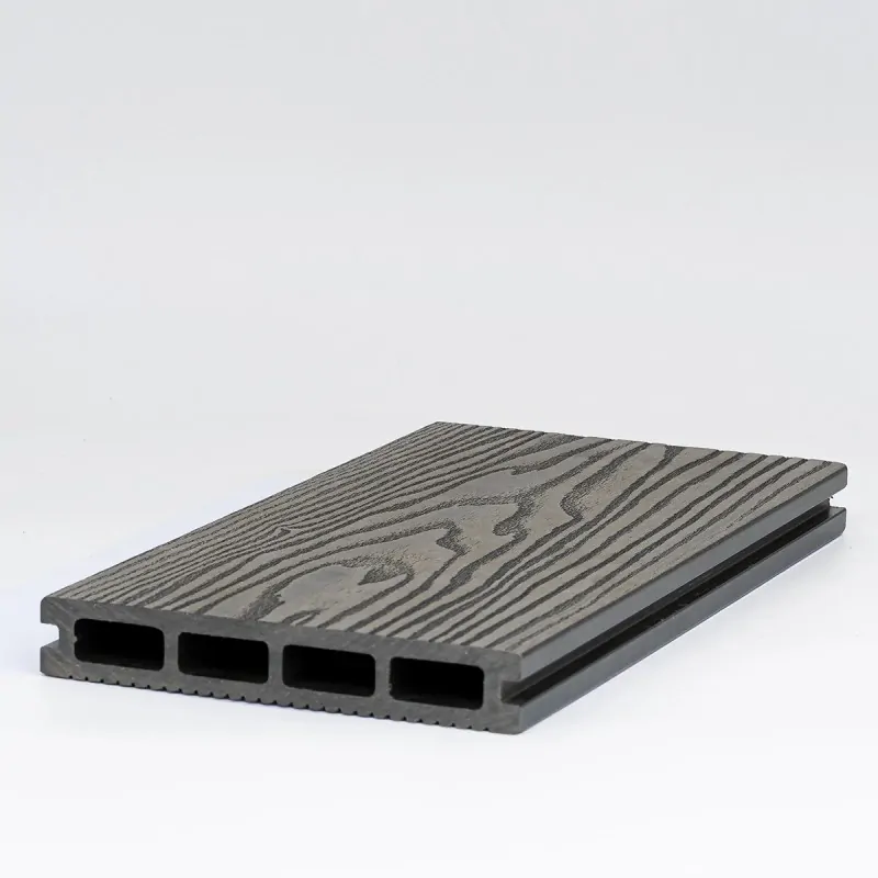 WPC Δάπεδο Διπλής Όψης 2,5 x 15 x 360εκ. - Γκρι Ανοιχτό