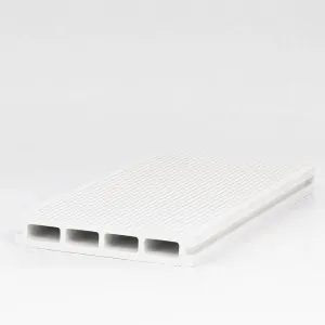 WPC Δάπεδο Διπλής Όψης 2,5 x 15 x 360εκ. - Λευκό