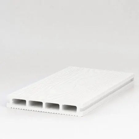 3D WPC Decking Board 2,5 x 15 x 360cm - White