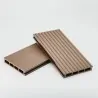 Striped WPC decking board 2,4 x 14,6 x 360cm - brown