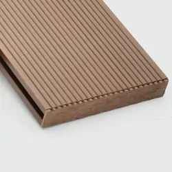 WPC striped ending caps 2,4 x 14,6cm - brown