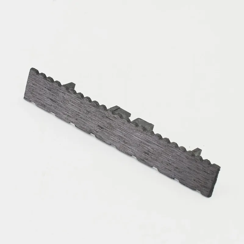 WPC striped ending caps 2,4 x 14,6cm - dark grey