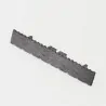 WPC striped ending caps 2,4 x 14,6cm - dark grey