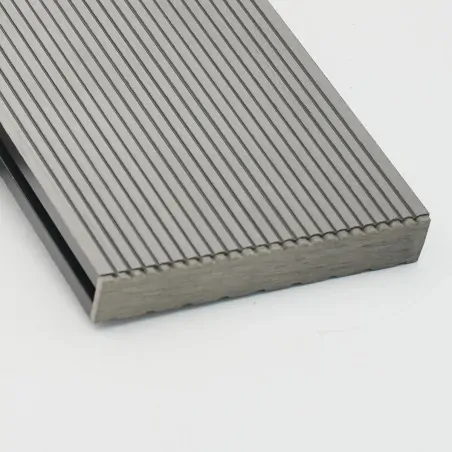 Τάπα WPC deck γραμμωτή  2,4 x 14,6εκ. - γκρι ανοιχτό