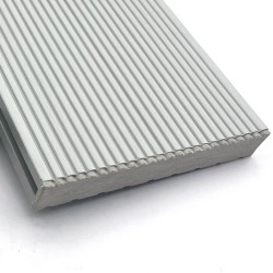 Τάπα WPC deck γραμμωτή 2,4 x 14,6εκ. - λευκό/μπεζ