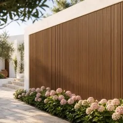 3D WPC Wall Cladding Slat Panel Coffee Brown 2.5x22x290cm - Co-Extrusion Wood Composite
