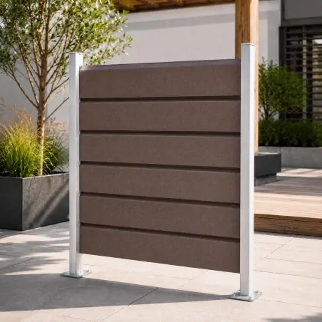 WPC Fence Board 2.4 × 12.5 × 600 cm – Brown
