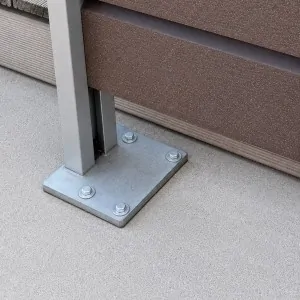 therrawood aluminum start post plate