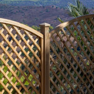 pressure treated Diagonal trellis Arch