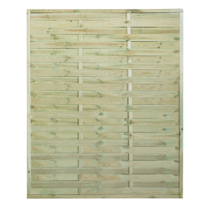 Wavy softwood slatted panel