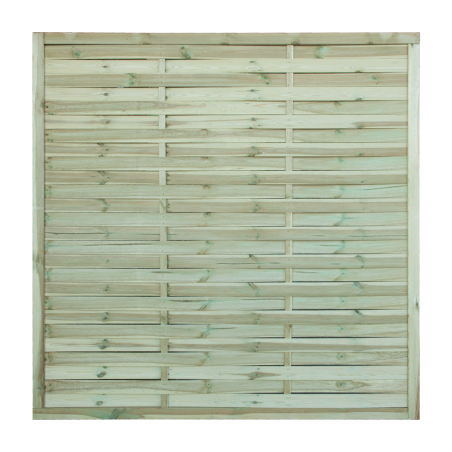 Wavy softwood slatted panel