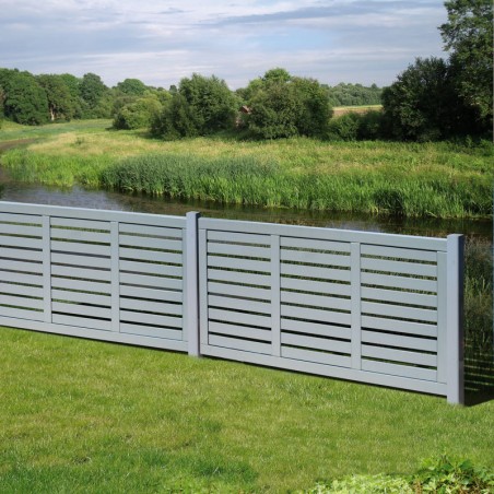 Regular slatted fence panel