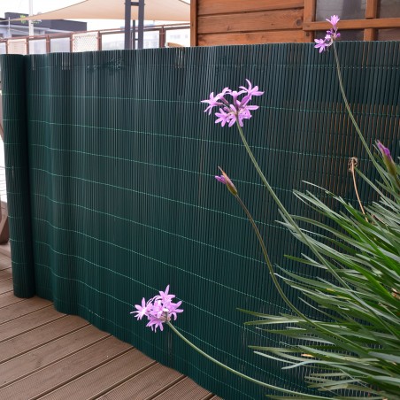 Double Sided PVC Garden Fence in roll | green