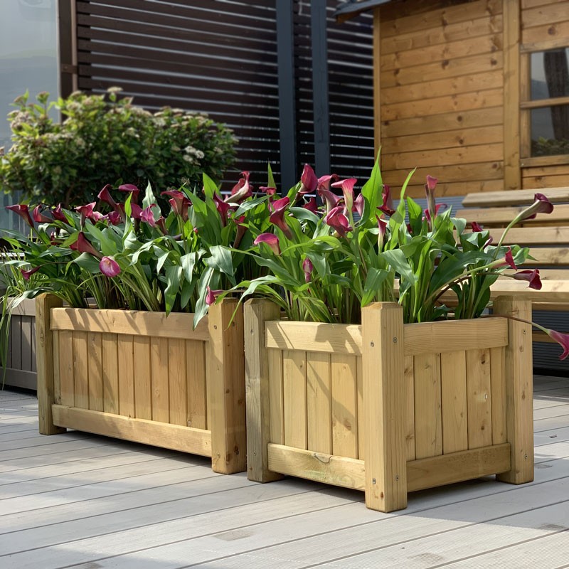 Wooden planter