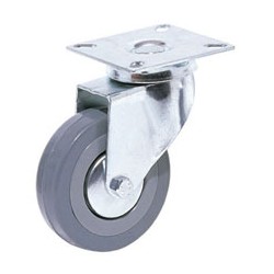 Casters swivel type grey rubber Ø50mm