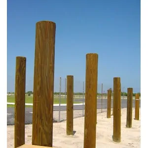 Ξύλινος πάσσαλος Ø18εκ.