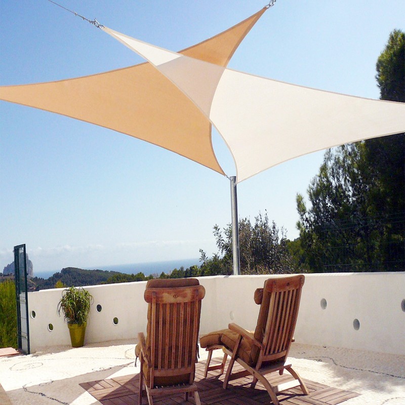 Shade sail triangle 230gsm 3,6 x 3,6 x 3,6m