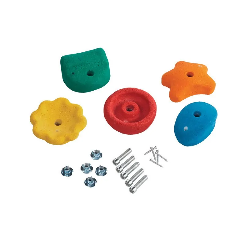 Wooden climbing rock wall