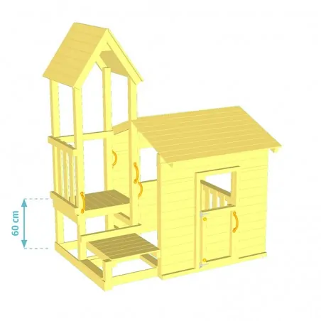 Playground tower Lookout + Swing Basic LOOKOUT TOWER 60cm + swing basic| set