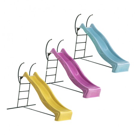 Freestanding ladder with slide