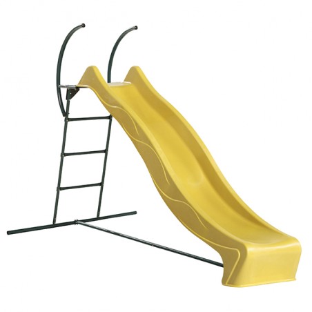 Freestanding ladder with slide