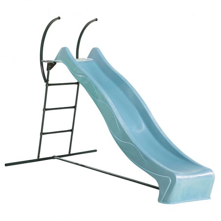 Freestanding ladder with slide