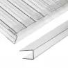 Polycarbonate U profile 4mm x 210cm