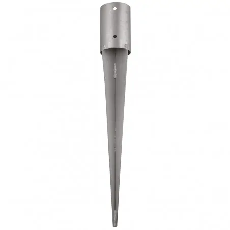 Spiked post base Post base with spike for round post Ø8cm