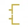 Corner Hinges left  right set 2pcs 250 x 200 x Ø13mm