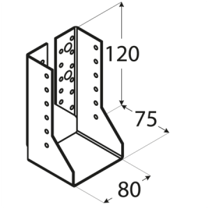 Folded joist hanger