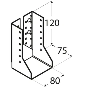 Folded joist hanger