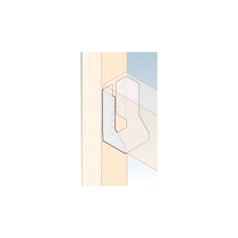 Folded joist hanger