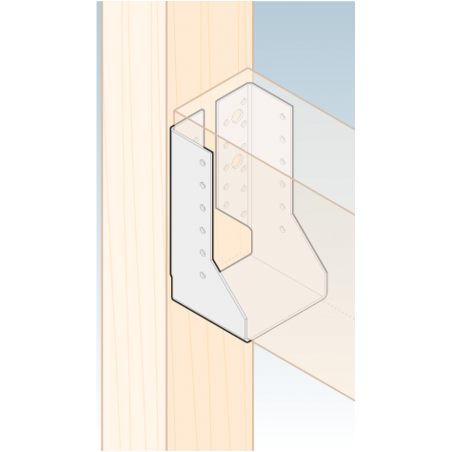 Folded joist hanger