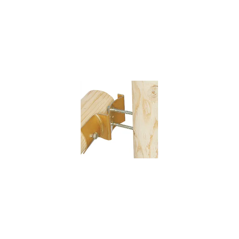 Round fence post bracket