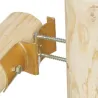 Round fence post bracket Post bracket for round palissade Ø8-Ø10cm