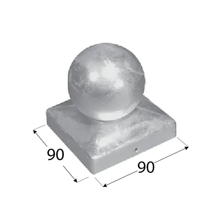 Post finial cap ball Nr 7