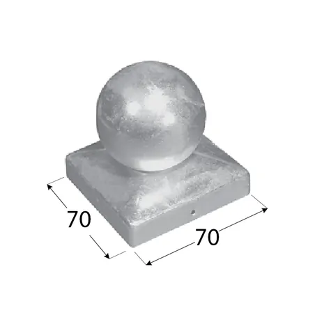 Διακοσμητικό τελείωμα κολώνας μπάλα Νο7