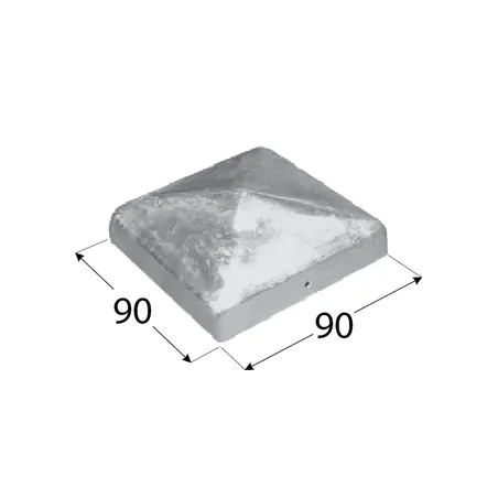 Post finial cap pyramid Post Cap Hot Dip Galvanised Nr 7