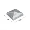 Post finial cap pyramid Post Cap Hot Dip Galvanised Nr 7