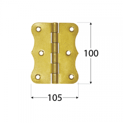 Gate Hinge 100 x 105mm