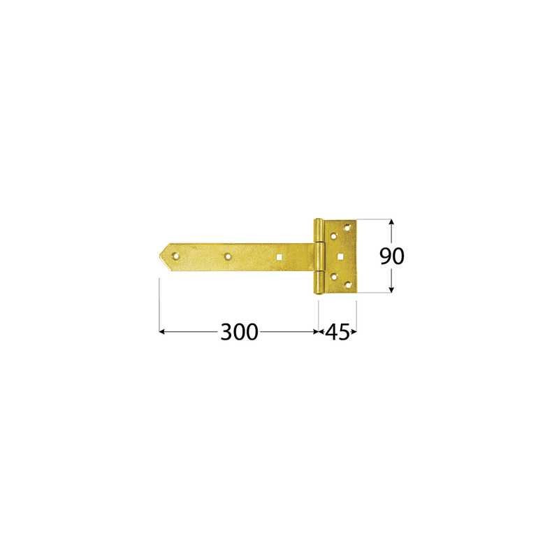 Gate hinge in 3 sizes