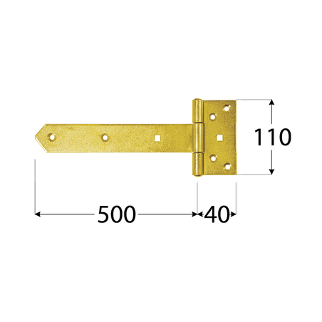 Gate hinge in 3 sizes