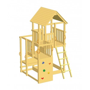 Ξύλινος πύργος παιδικής χαράς