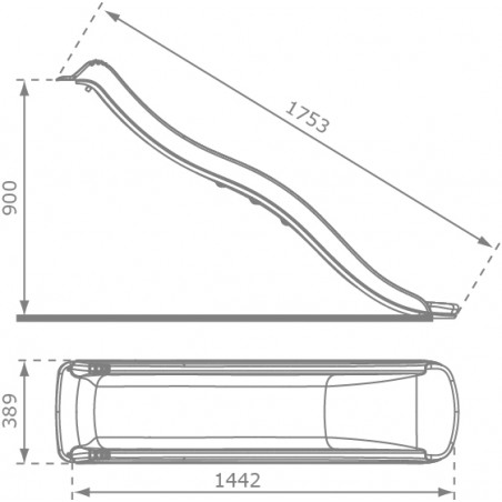 Tweeb slide 175,3cm