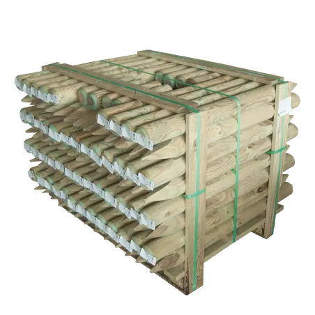 Ξύλινος πάσσαλος Ø6εκ. Ø6 x 100εκ. | με μύτη