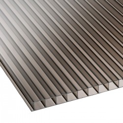 Polycarbonate sheet twinwall Bronze 6mm