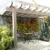 WPC stripe wall pergola WPC wall pergola | 300 x 300cm.